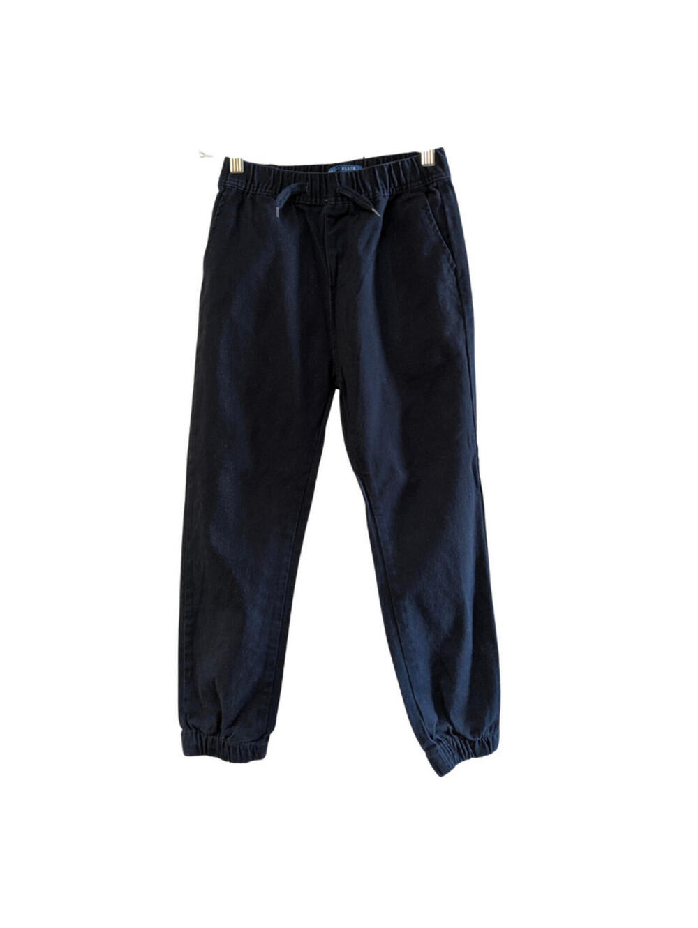 Perry Ellis Kid's School Uniform Jogger Pants, Blue, Size 8, Cotton Spandex